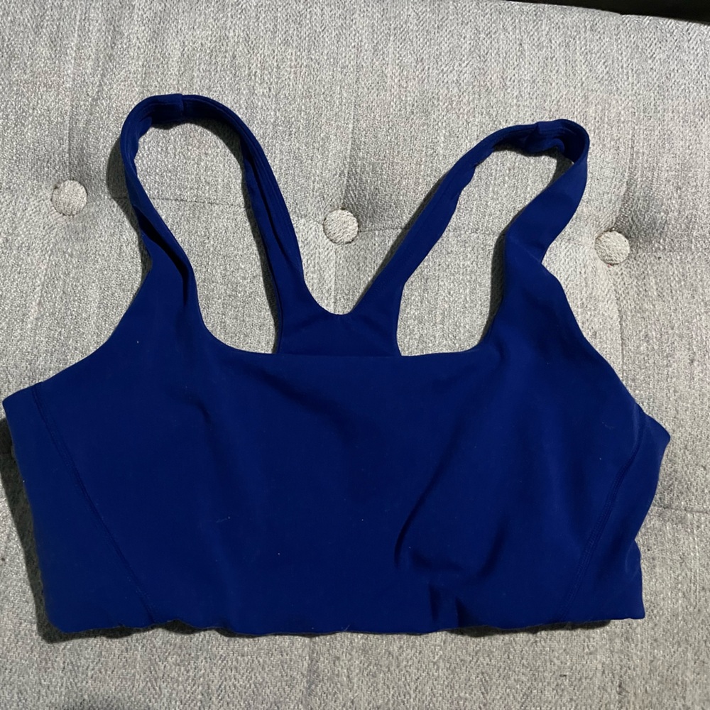 Crz yoga set - size l color larkspur- extra scrunch shorts 4” - Picture 4 of 4